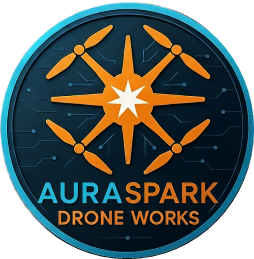 AuraSpark Drone Works logo